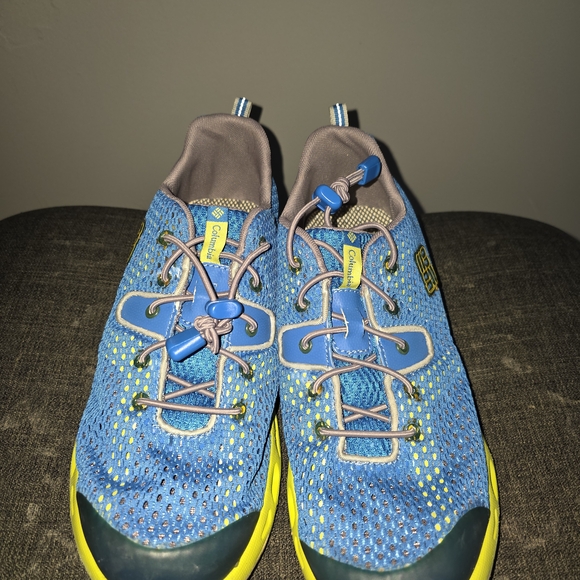 Columbia Mens Blue and Yellow Water Shoes - Picture 2 of 5